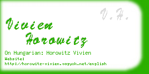 vivien horowitz business card